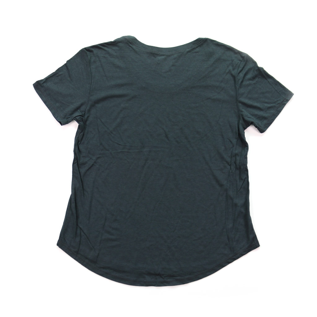scoop bottom shirt womens